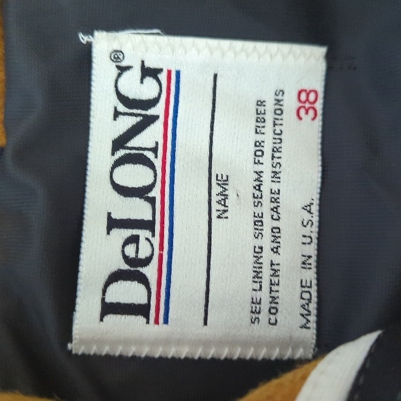 Vtg Black/ Gold Cheerleader Letterman Jacket Sailor Style Wool Blend Sz M/L - Picture 7 of 14